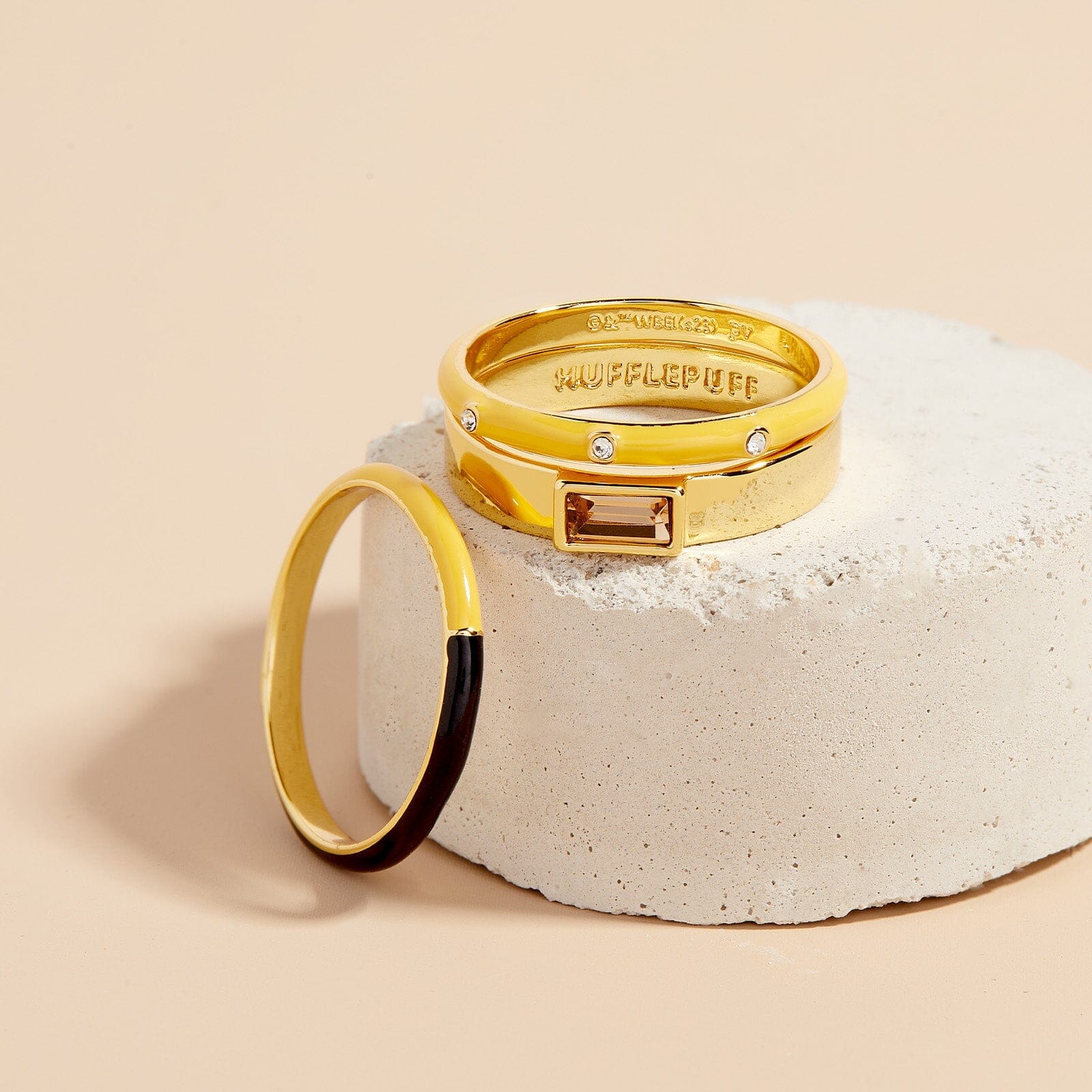 Hufflepuff™ 3 Ring Stack