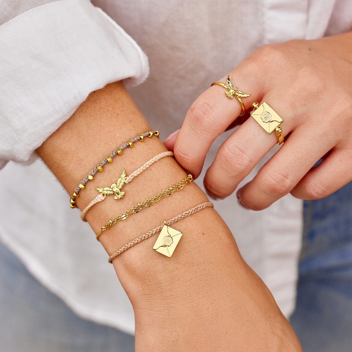 Hogwarts™ Letter Flip Ring