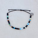 Men's Mixed Seed Bead Cord Bracelet