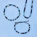 Men's Mixed Seed Bead Cord Bracelet