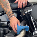 Men's Black Gunmetal Stone Bracelet