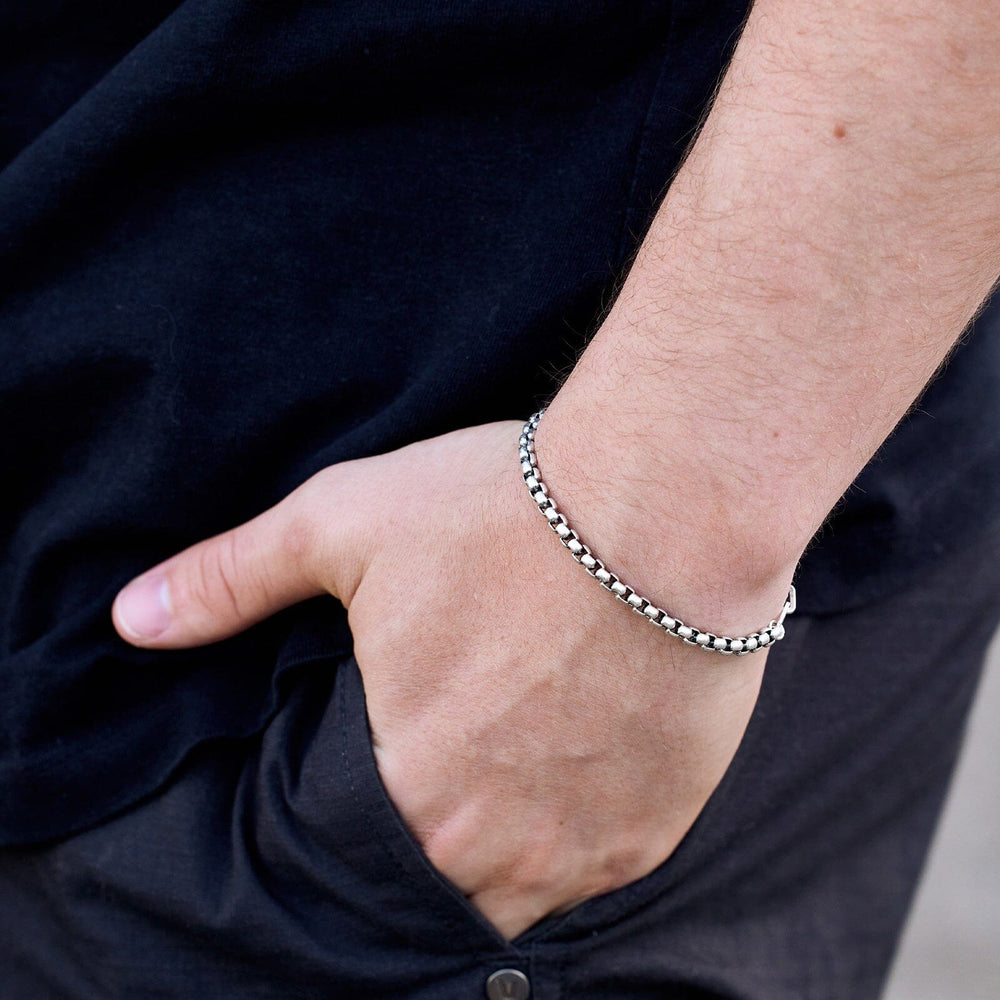 Men's Carabiner Clasp Chain Bracelet 16