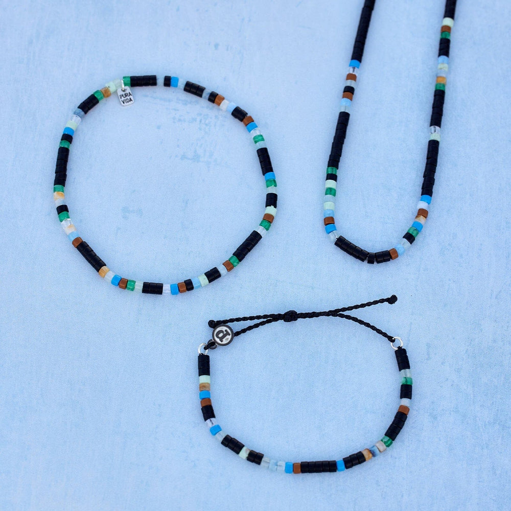 Daffy Long Diamond Necklace Set with Beads | LaLa Land Collection – Attrangi