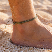 Men's Olive Anklet Gallery Thumbnail