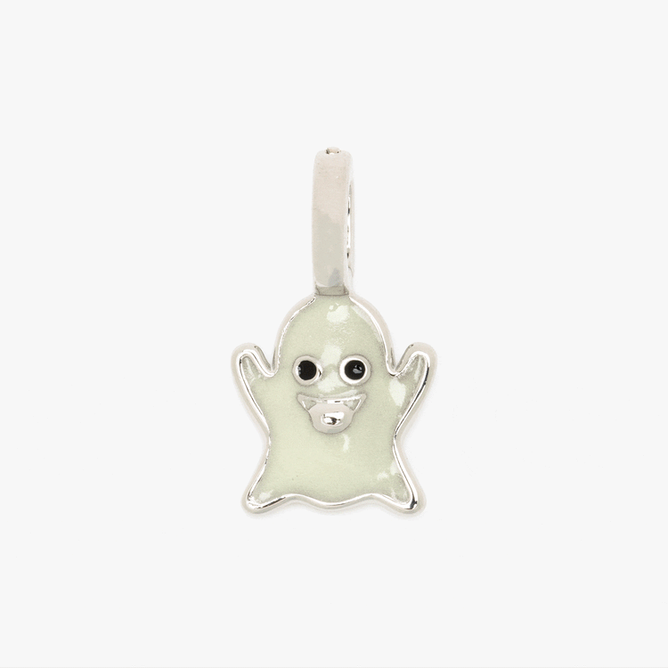 Harper Glow in the Dark Ghost Emoji Charm