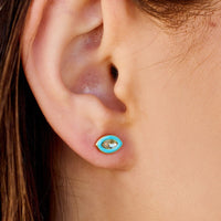 Cerulean Stud Earrings Gallery Thumbnail