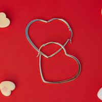 Oversized Heart Hoop Earrings Gallery Thumbnail