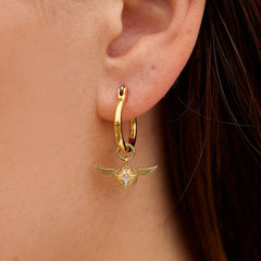 Golden Snitch Hoop Earrings