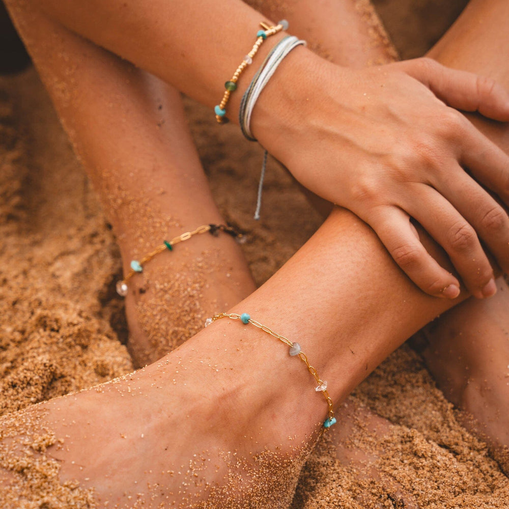 Earth Day Stone Chain Anklet 3