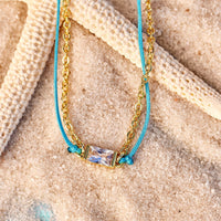Dainty String & Chain Slider Bracelet Gallery Thumbnail