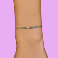 Dainty String & Chain Slider Bracelet Gallery Thumbnail