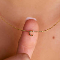Snake Chain Alphabet Necklace Gallery Thumbnail