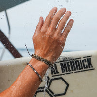 Men's Faceted Pyrite Stretch Bracelet Gallery Thumbnail