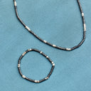 Men's Faceted Pyrite Bead Necklace