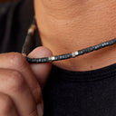Men's Faceted Pyrite Bead Necklace