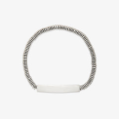 Engravable Disc Bead Stretch Bracelet