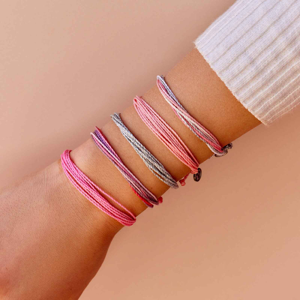 Heart Strings Bracelet 5 Pack | Multicolor String | Friendship Bracelets for Girls & Women | Couple, Matching String Bestfriend Bracelets | Puravida