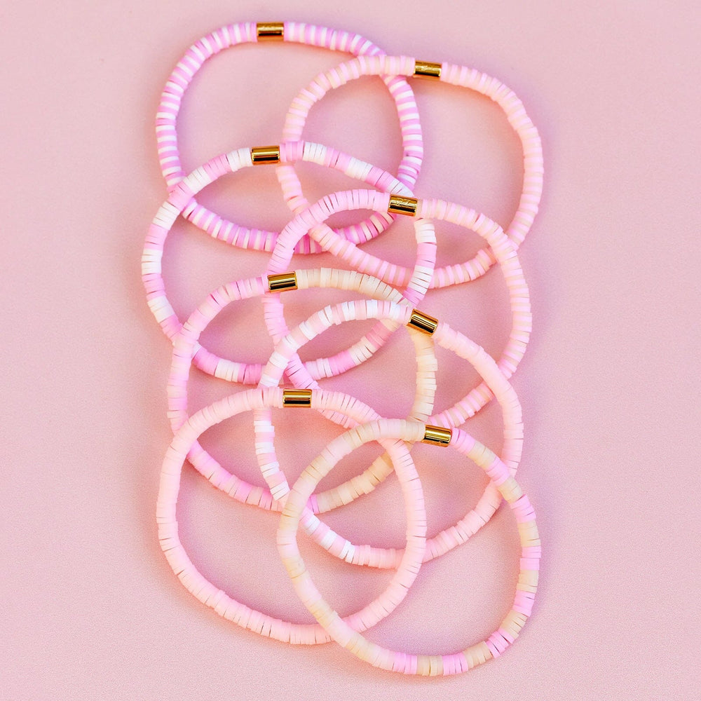Handmade Pink Heart Stretch Bracelet Valentine's Day Women Gift – Shop Iowa