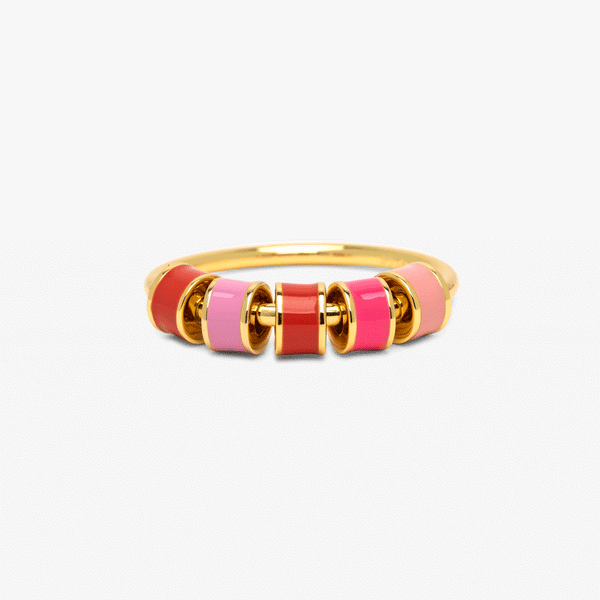 Pura Vida Enamel Bead Fidget Ring