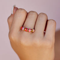 Enamel Bead Fidget Ring Gallery Thumbnail