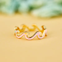 Tie Dye Enamel Wave Ring Gallery Thumbnail
