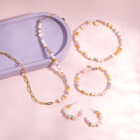 Venice Mixed Bead Stretch Bracelet Gallery Thumbnail