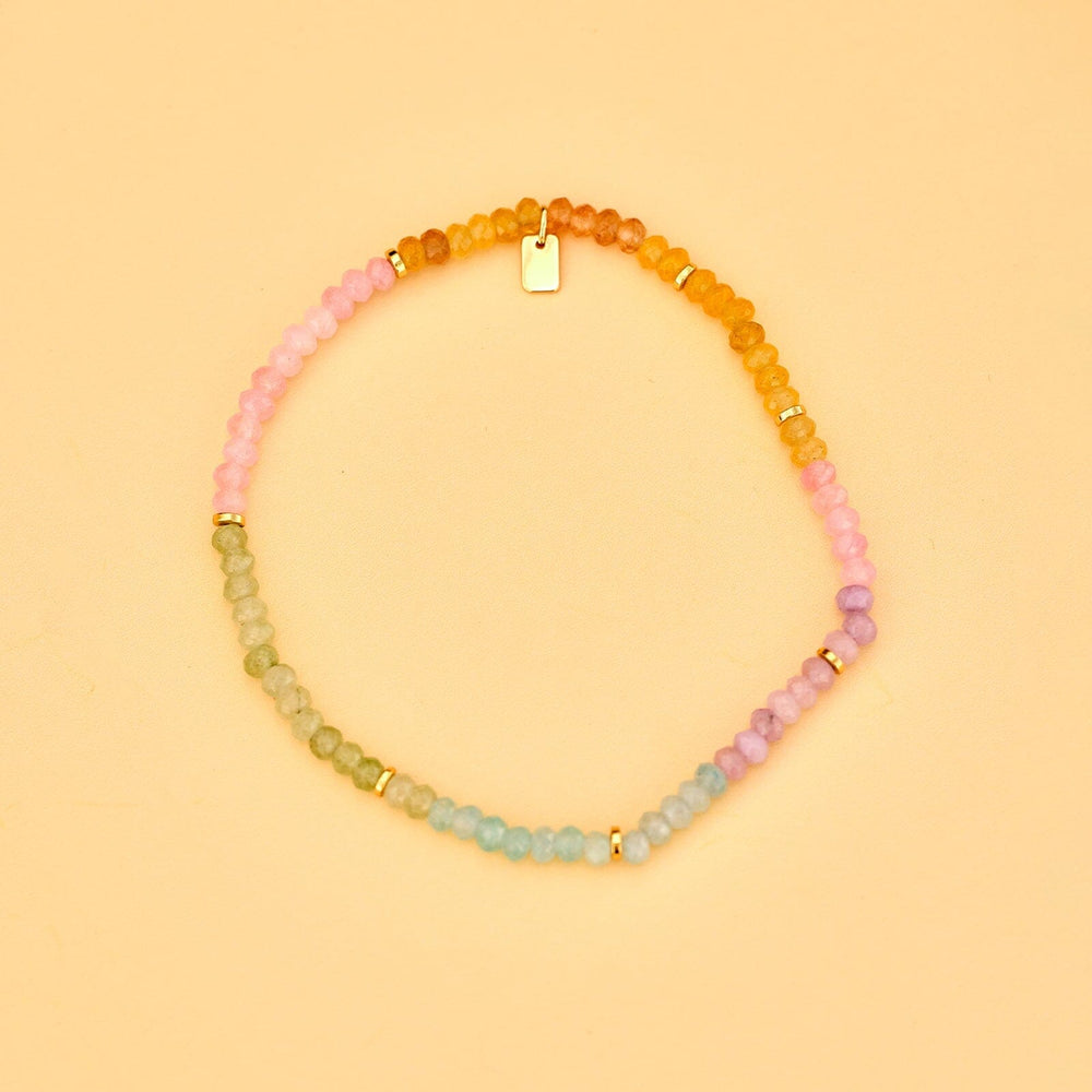 Ombre Rainbow Stretch Anklet 4