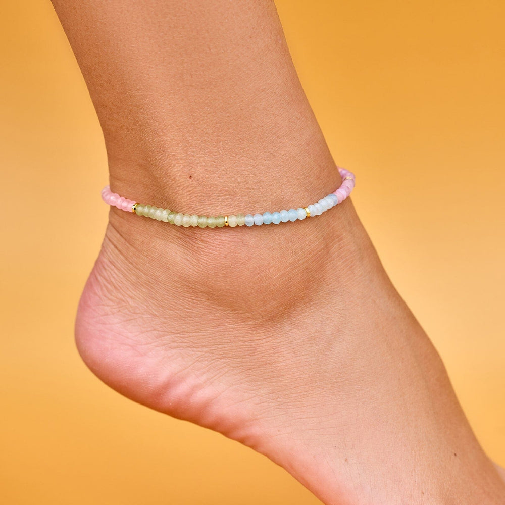 Ombre Rainbow Stretch Anklet 2
