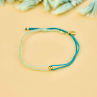 Blue Two-Tone Dainty Bracelet Gallery Thumbnail