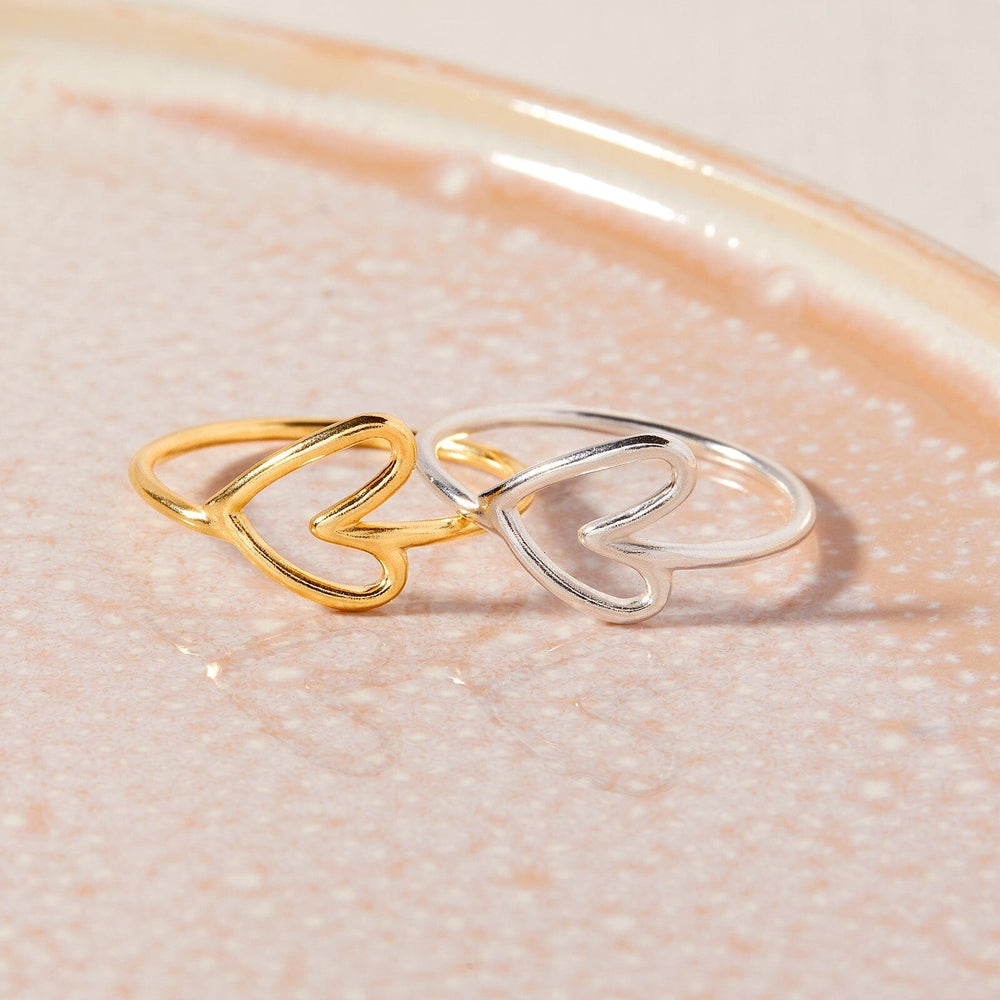 Delicate Heart Ring 15