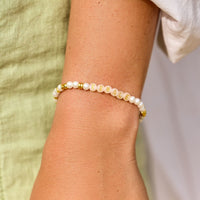 Mental Health Awareness Exhale Bead Stretch Bracelet Gallery Thumbnail