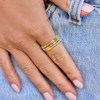 Sunset Beach Stretch Ring Set of 3 Gallery Thumbnail
