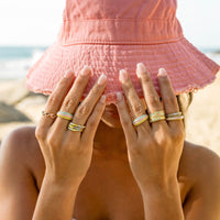 Sunset Beach Stretch Ring Set of 3 Gallery Thumbnail