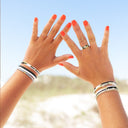 Monochrome Stretch Bracelet Set of 8