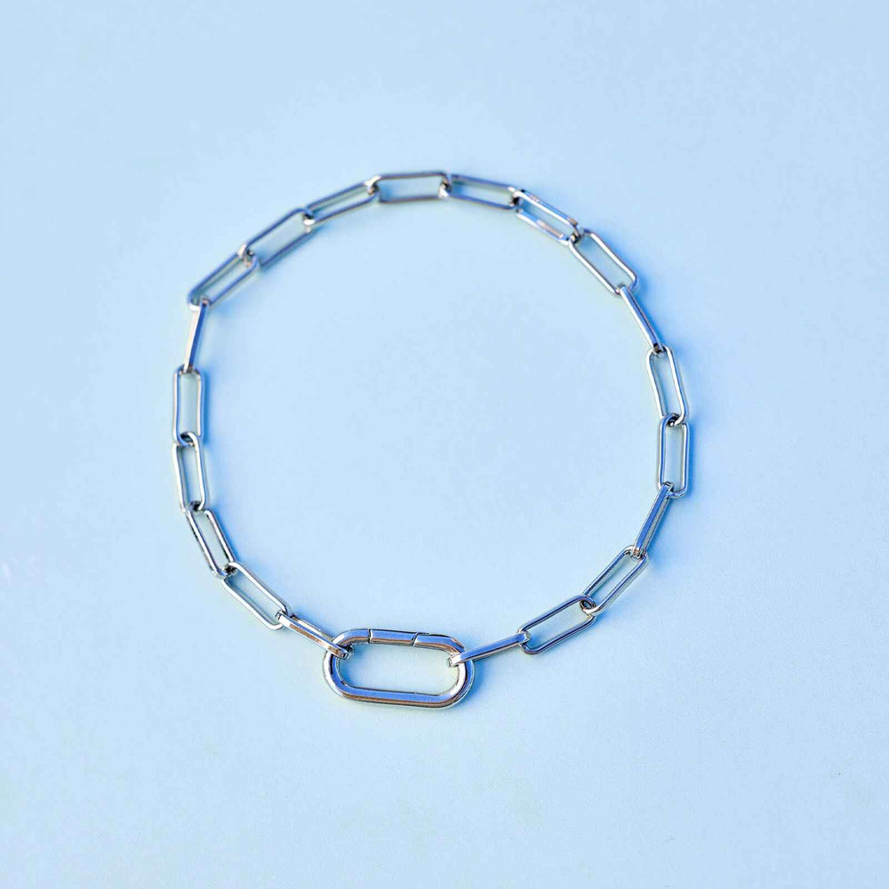 Harper Oval Charm Chain Bracelet 10