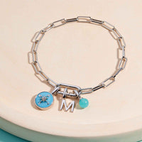 Harper Oval Charm Chain Bracelet Gallery Thumbnail
