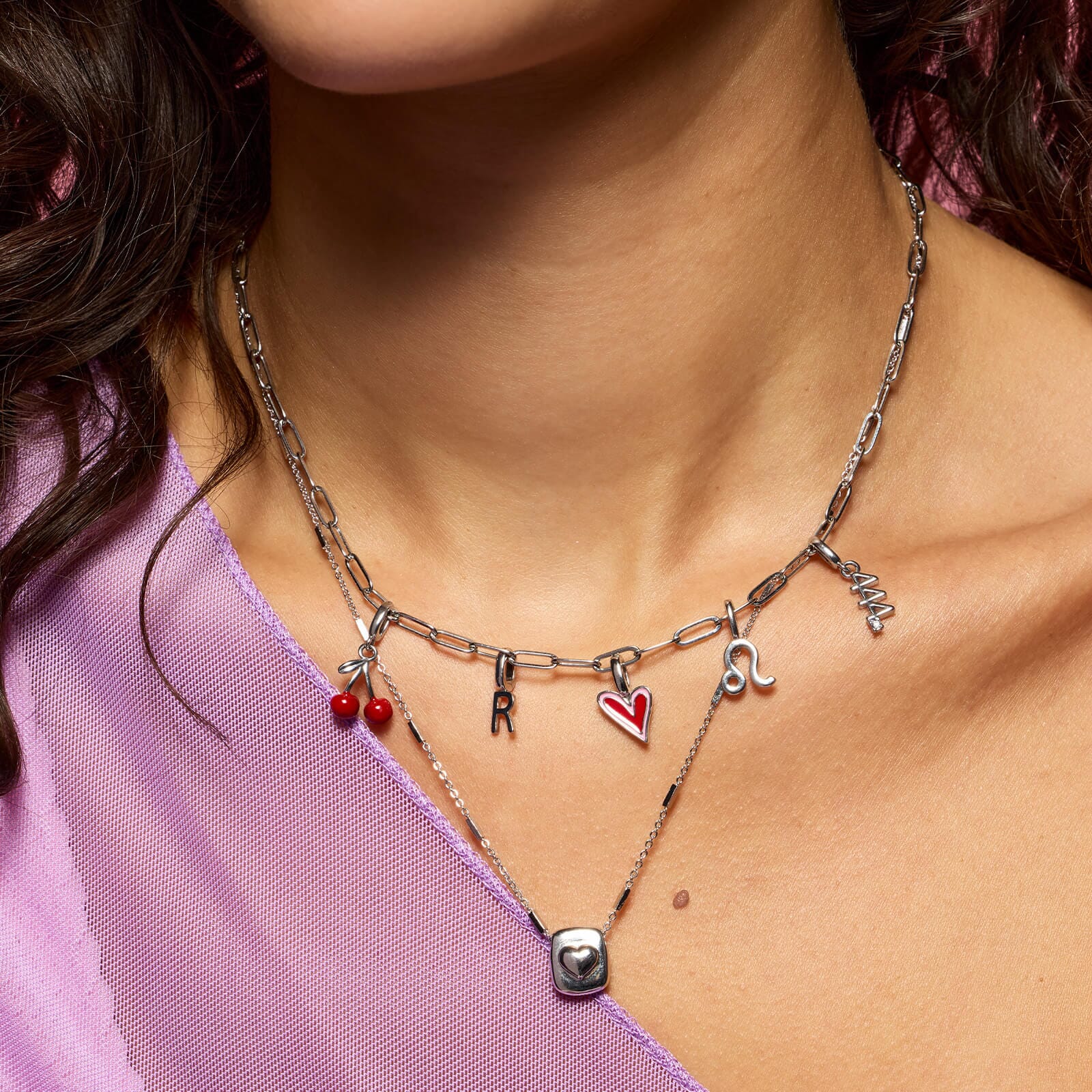 Harper Abstract Heart Charm