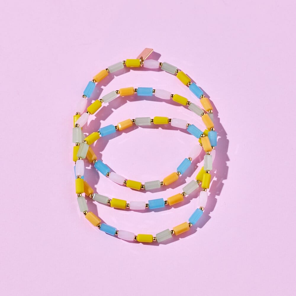 Neon Lights Stretch Bracelet 3 Pack