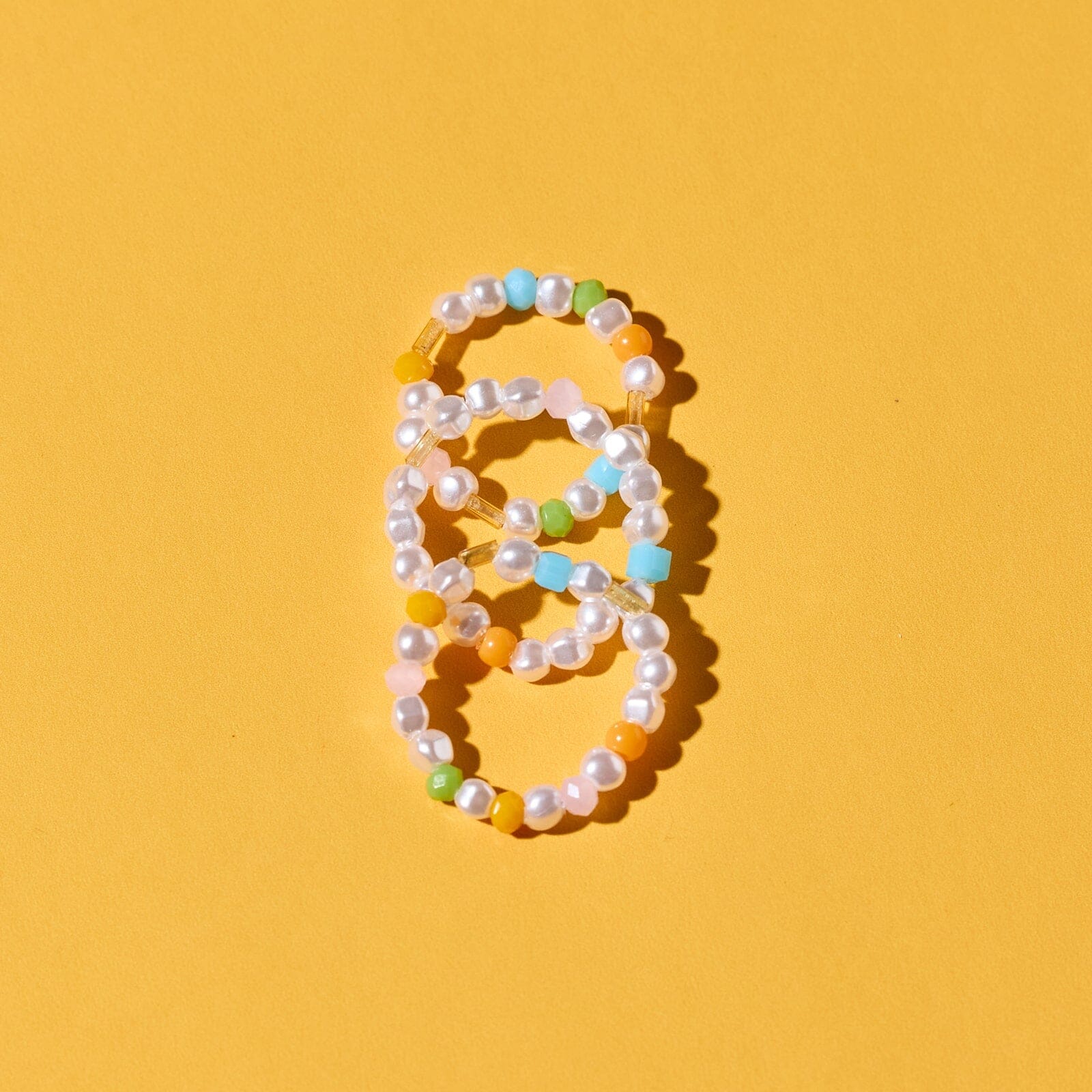 Pippa Pearl Stretch Ring 3 Pack