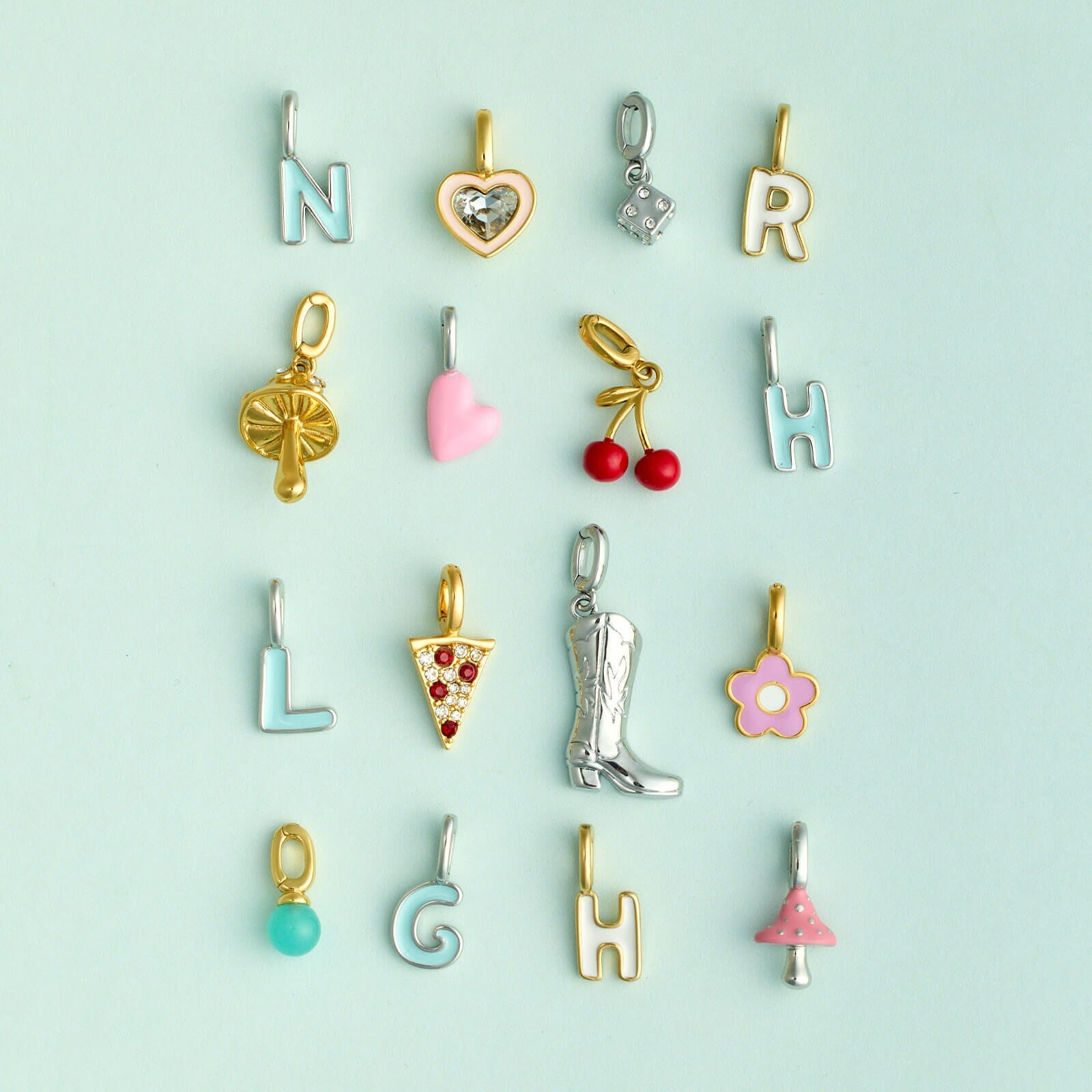 Harper Enamel Puffy Heart Charm - Main Image