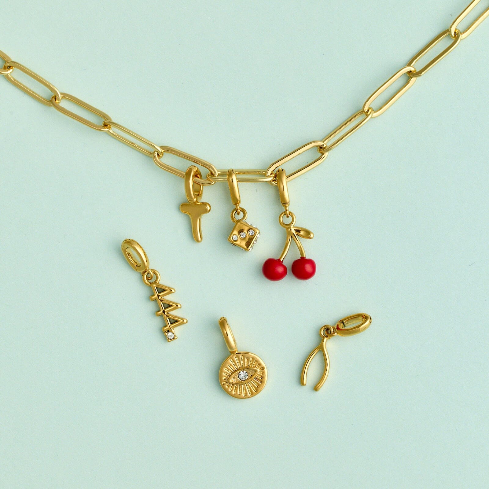 Harper Wishbone Charm