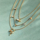 Shark Tooth Multi Charm Necklace