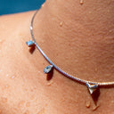Shark Tooth Multi Charm Necklace