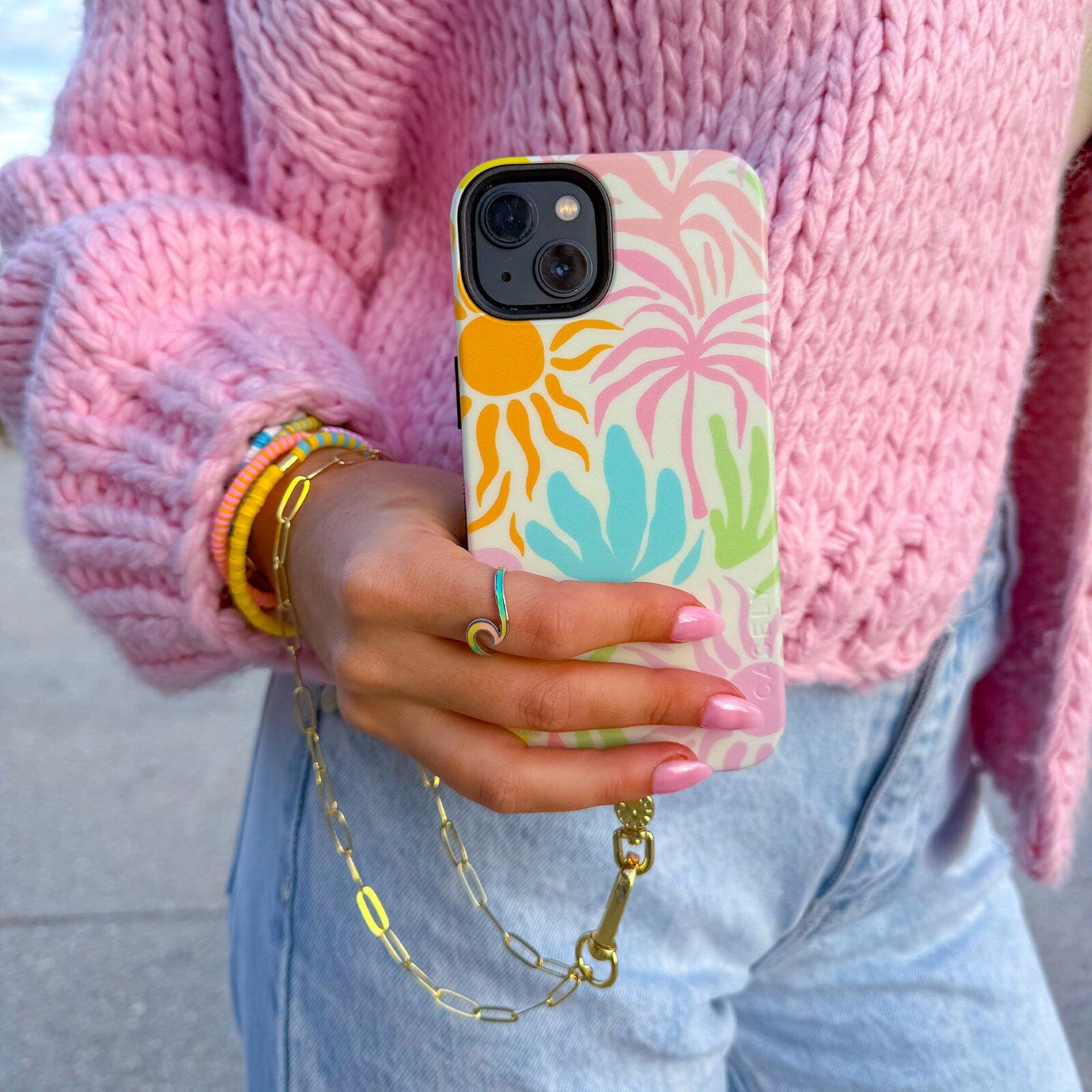 Paperclip Chain Wristlet Phone Chain Paperclip Chain Wristlet Phone Chain
