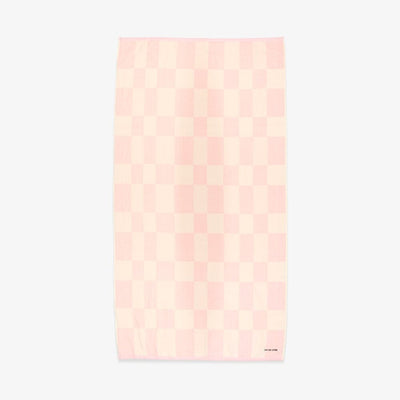 Pink & White Checkerboard Towel