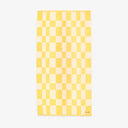 Yellow & White Checkerboard Towel