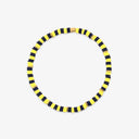 Navy & Yellow Stretch Bracelet