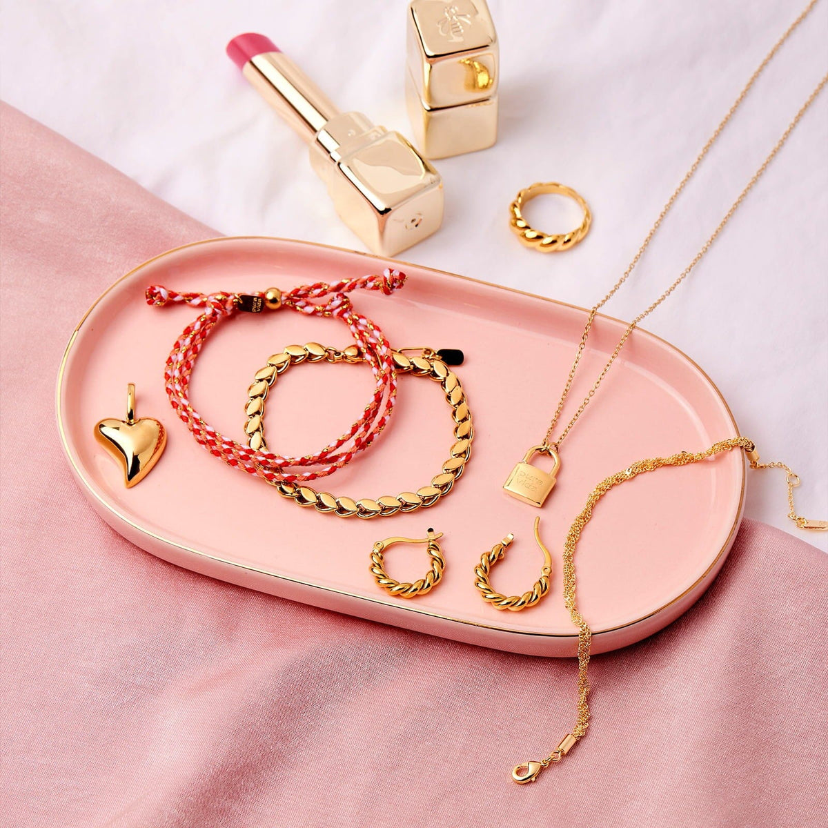 Twisted Dome Hoop Earrings