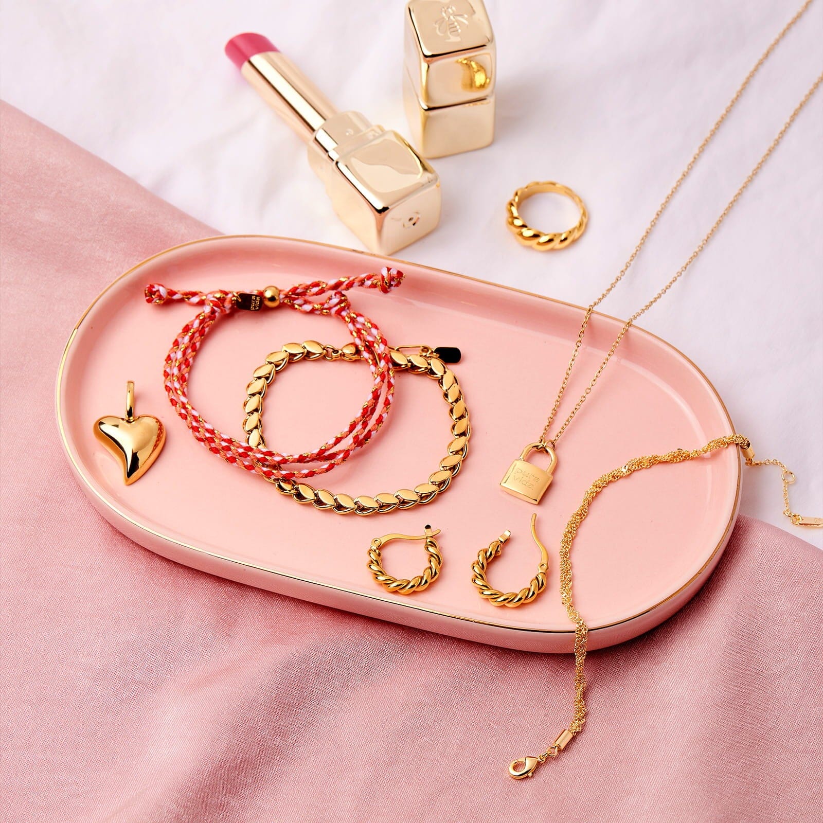 Twisted Dome Hoop Earrings