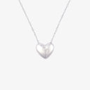 Puffy Heart Bead Pendant Necklace
